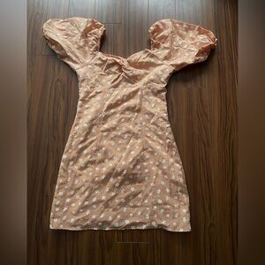 Chic Floral Puff Sleeve Mini Dress